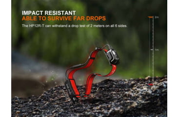 Image of Fenix HP12R-T Lithium Ion 1300 Lumens Luminus SST25, Luminus SST20 CR480, 2835 LED Headlamp, Red, HP12RTRD