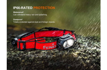 Image of Fenix HP12R-T Lithium Ion 1300 Lumens Luminus SST25, Luminus SST20 CR480, 2835 LED Headlamp, Red, HP12RTRD