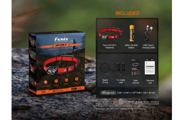 Image of Fenix HP12R-T Lithium Ion 1300 Lumens Luminus SST25, Luminus SST20 CR480, 2835 LED Headlamp, Red, HP12RTRD