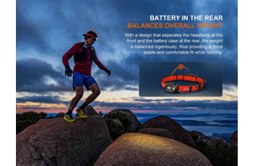 Image of Fenix HP12R-T Lithium Ion 1300 Lumens Luminus SST25, Luminus SST20 CR480, 2835 LED Headlamp, Red, HP12RTRD