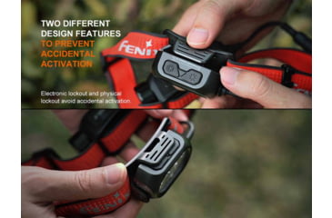 Image of Fenix HP12R-T Lithium Ion 1300 Lumens Luminus SST25, Luminus SST20 CR480, 2835 LED Headlamp, Red, HP12RTRD