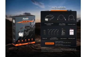 Image of Fenix Lighting HP35R SAR Lithium Ion 4000 Lumens Headlamp