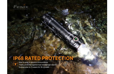 Image of Fenix Lighting LD30 Lithium Ion 1600 Lumens Luminus SST40 LED Flashlight, Black, LD30XLBK-RB