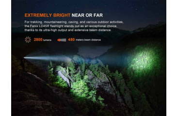 Image of Fenix LD45R Lithium Ion 2800 Lumens Luminus SFT70 LED Flashlight, Black, LD45RXBK