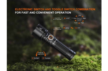 Image of Fenix LD45R Lithium Ion 2800 Lumens Luminus SFT70 LED Flashlight, Black, LD45RXBK