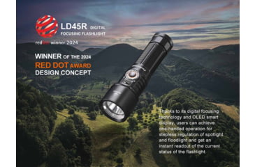 Image of Fenix LD45R Lithium Ion 2800 Lumens Luminus SFT70 LED Flashlight, Black, LD45RXBK