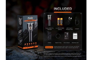 Image of Fenix Lighting LR35R PRO Lithium Ion 10000 Lumens Luminus SFT 25, Luminus SST 25, OSRAM GR QSSPA1.23, SST-10-UV Flashlight, Black, LR35RPRBK