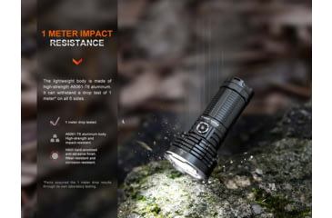 Image of Fenix Lighting LR40R V2.0 Lithium Ion 15000 Lumens Luminus SFT70 LED, Lumileds HL2X LED Flashlight, Black, LR40R2BK