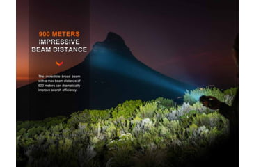 Image of Fenix Lighting LR40R V2.0 Lithium Ion 15000 Lumens Luminus SFT70 LED, Lumileds HL2X LED Flashlight, Black, LR40R2BK