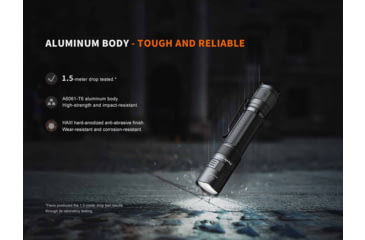 Image of Fenix Lighting PD32R Lithium Ion 1400 Lumens Luminus SFT40 LED Flashlight, Black, PD32RSTBK