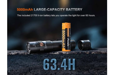 Image of Fenix Lighting PD36R ACE Lithium Ion 3000 Lumens Luminus SFT70 Gen2 LED Flashlight, Black, PD36RACBK