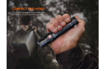 Image of Fenix PD36R V2.0 Lithium Ion 1700 Lumens Luminus SFT40 LED Flashlight, Black, PD36RV2BK