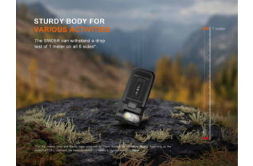 Image of Fenix SW05R-UV Lithium Ion 150 Lumens LED Flashlight, Black, SW05RUVBK
