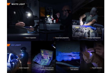 Image of Fenix SW05R-UV Lithium Ion 150 Lumens LED Flashlight, Black, SW05RUVBK