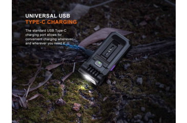 Image of Fenix SW05R-UV Lithium Ion 150 Lumens LED Flashlight, Black, SW05RUVBK