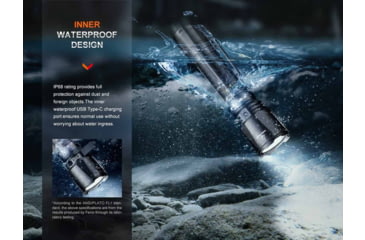 Image of Fenix Lighting TK11R Lithium Ion 1600 Lumens Luminus SFT40 LED Flashlight, Black, TK11RXBK