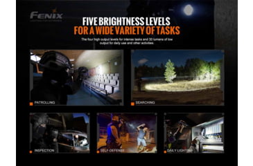 Image of Fenix Lighting TK20R V2.0 Lithium Ion 3000 Lumens Luminus SFT70 LED Flashlight, Black, TK20RV2BK