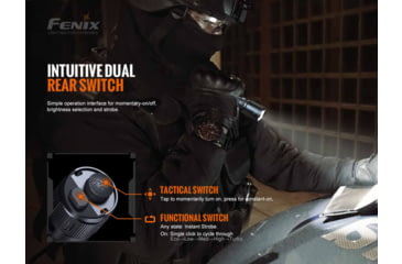Image of Fenix Lighting TK20R V2.0 Lithium Ion 3000 Lumens Luminus SFT70 LED Flashlight, Black, TK20RV2BK