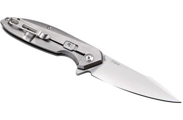 Image of RUIKE P128 Folding Knife, 3.66in, 14C28N Stainless Steel, Clip Point, Plain Blade, Silver, P128-SF