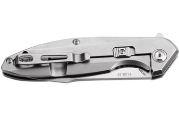 Image of RUIKE P128 Folding Knife, 3.66in, 14C28N Stainless Steel, Clip Point, Plain Blade, Silver, P128-SF