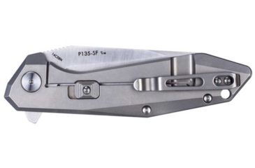 Image of RUIKE P135 Folding Knife, 3.62in, 14C28N Stainless Steel, Clip Point, Plain Blade, 420 Stainless Steel Handle, Silver, P135-SF