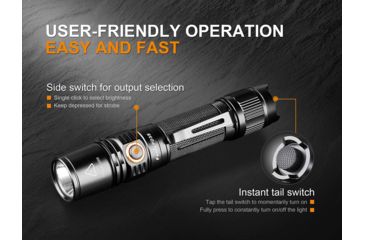Image of Fenix PD35 Version 2.0 Flashlight, 1000 Lumens, Black PD35V2BK