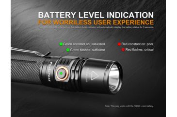 Image of Fenix PD35 Version 2.0 Flashlight, 1000 Lumens, Black PD35V2BK