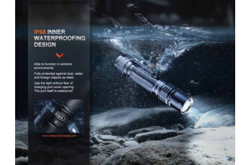 Image of Fenix PD36PRO ARB-L21-5000 Li-ion battery 2800 Lumen LED Flashlights, Black, Color1 : Black, PD36PRO