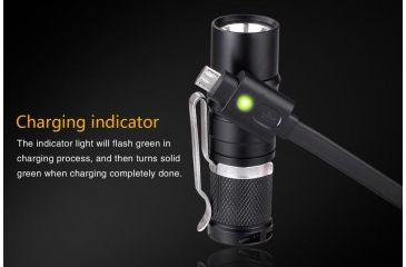 Image of Fenix RC09 Rechargeable Flashlight, 550 Lumens, Black RC09XLBK