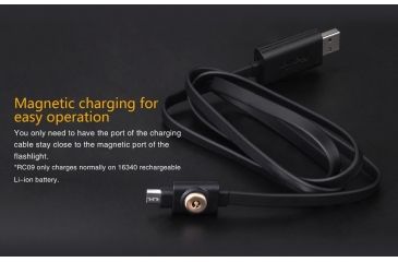 Image of Fenix RC09 Rechargeable Flashlight, 550 Lumens, Black RC09XLBK