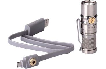 Image of Fenix RC09 Rechargeable Flashlight, 550 Lumens, Titanium RC09HITI