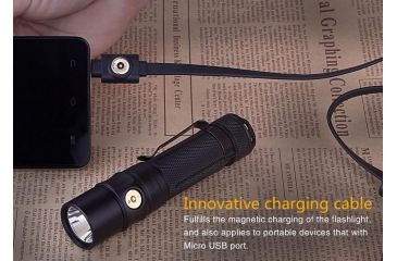 Image of Fenix RC11 Rechargeable Flashlight, 1000 Lumens, Black RC11XLBK