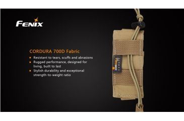 Image of Fenix Tasmanian Tiger Flashlight Holster w/Adjustable Velcro Strap,Khaki TT-HOLSTER-KHAKI