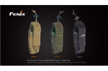 Image of Fenix Tasmanian Tiger Flashlight Holster w/Adjustable Velcro Strap,Khaki TT-HOLSTER-KHAKI