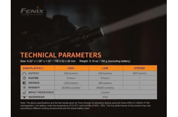 Image of Fenix TK 30 White Laser Flashlight, TK30WLBK