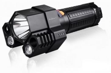 Image of Fenix TK76 3x CREE XM-L2 LED Flashlight, 2800 Lumens, Black, Runs on 4x 18650 Batteries FENIX-TK76-XML2