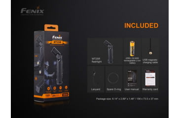 Image of Fenix WT 25R Flashlight, WT25RXBK