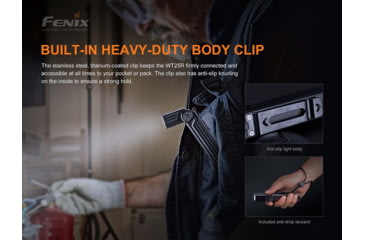 Image of Fenix WT 25R Flashlight, WT25RXBK