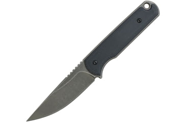 Image of Ferrum Forge Knife Works Lackey Fixed Blade Black Knife, 2.88 stonewash finish D2 tool steel blade, Black G10 handle, LACKEY G10 BLACK D2