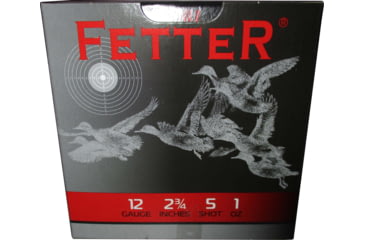 Image of Fetter 12 Gauge 5 Shot 2.75in Centerfire Shotgun Ammo, 25 Rounds, FT123220