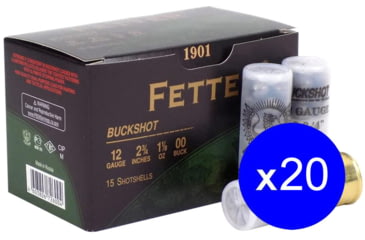Image of Fetter .12 Gauge Centerfire Shotgun Buckshot Ammo, 300 Rounds