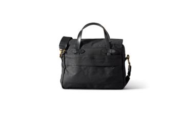 Image of Filson 24 Hr Tin Briefcase, Black, One Size 11070140-Black-OS - Brass