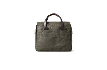 Image of Filson 24 Hr Tin Briefcase, Otter Green, One Size 11070140-OtterGreen-OS - Brass