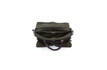 Image of Filson 24 Hr Tin Briefcase, Otter Green, One Size 11070140-OtterGreen-OS - Brass