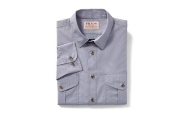 Image of Filson Feather Cloth Shirt, BlueWhtPld, S 11010761-BlueWhtPld-S