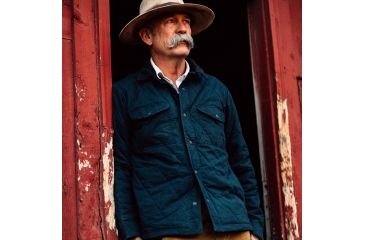 Image of Filson Hyder Quilted Jac-Shirt - Men's, Filson Hyder Quilted Jac-Shirt, Faded Navy, Large, 20019390-Faded Navy-L