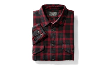 Image of Filson Lightweight Alaskan Guide Shirt, Black Red, XXL 11010743-BlackRed-XXL