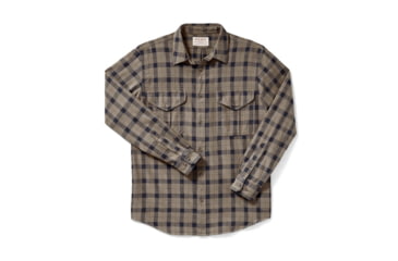 Image of Filson Lightweight Alaskan Guide Shirt, Heather Tan Navy, L 11010743-HthrTanNvy-L
