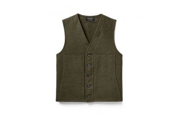 Image of Filson Mackinaw Wool Vest - Women's, Forest Green, M, 11010055-FORESTGRN-M