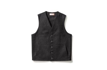 Image of Filson Mackinaw Wool Vest - Women's, Charcoal, Large, 11010055-CHARCOAL-L